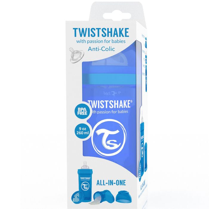 Twistshake Anti-Colic 260ml Bottle Blue – CuteBaby NZ